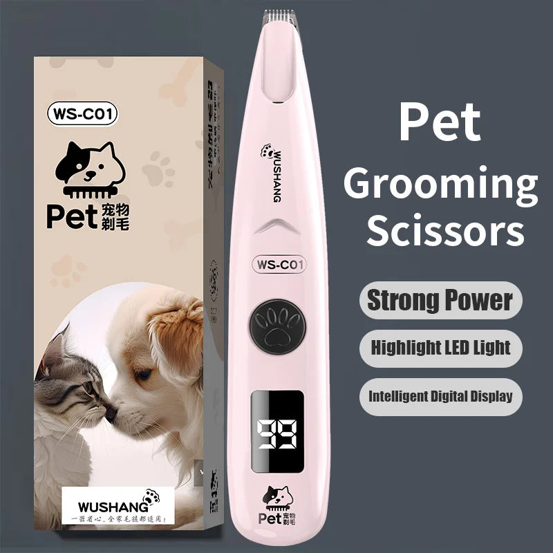 Low Noise Waterproof Rechargeable Electric Dog Groomer Trimmer