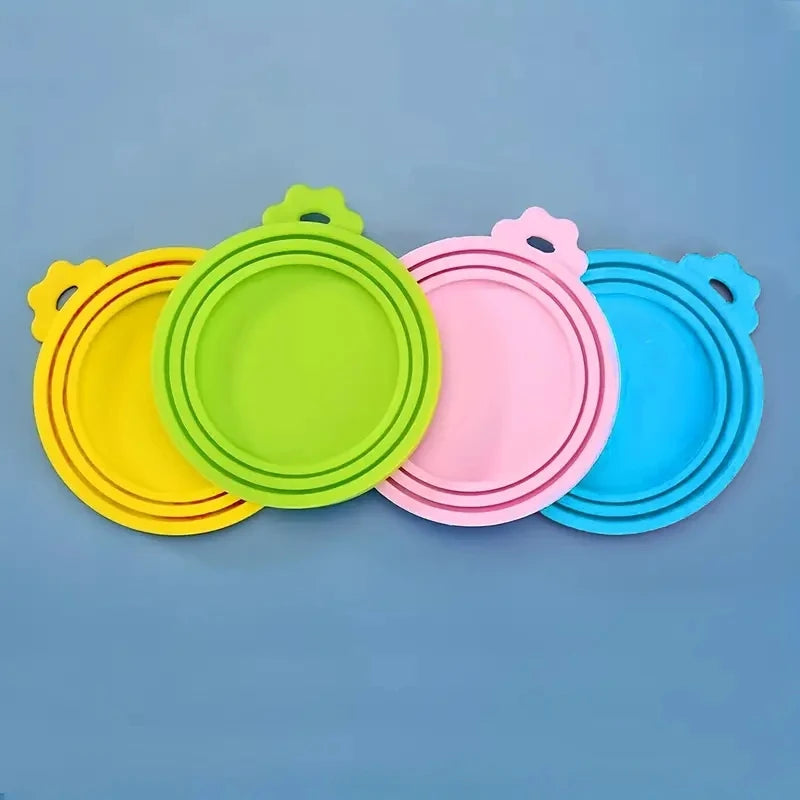 Reusable Silicone Pet Food Can Lid Keeps Cans Fresh