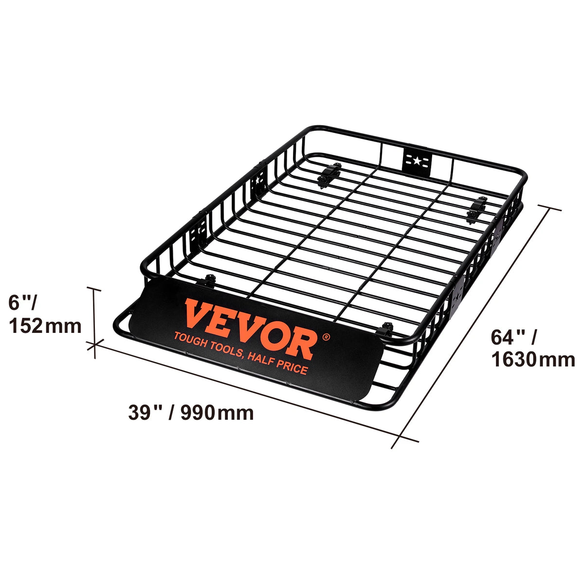 SucceBuy Heavy Duty Roof Rack Cargo Basket For Cars