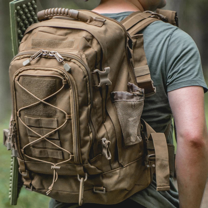 LQARMY Durable Nylon Outdoor Tactical Backpack For Hiking And Travel
