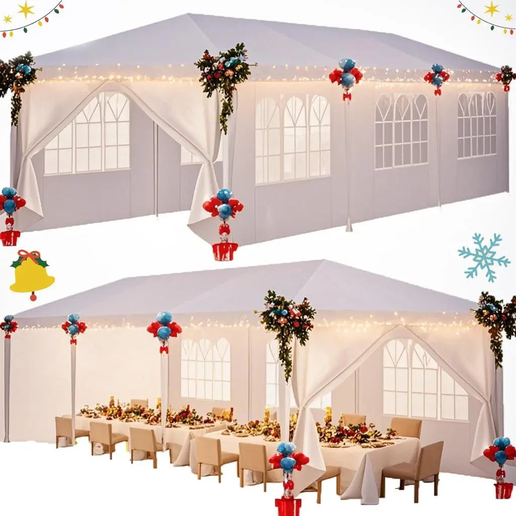 10x20 Heavy Duty Waterproof Anti UV Carport Canopy With Sidewalls