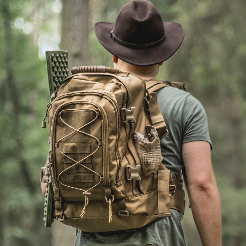 LQARMY Durable Nylon Outdoor Tactical Backpack For Hiking And Travel
