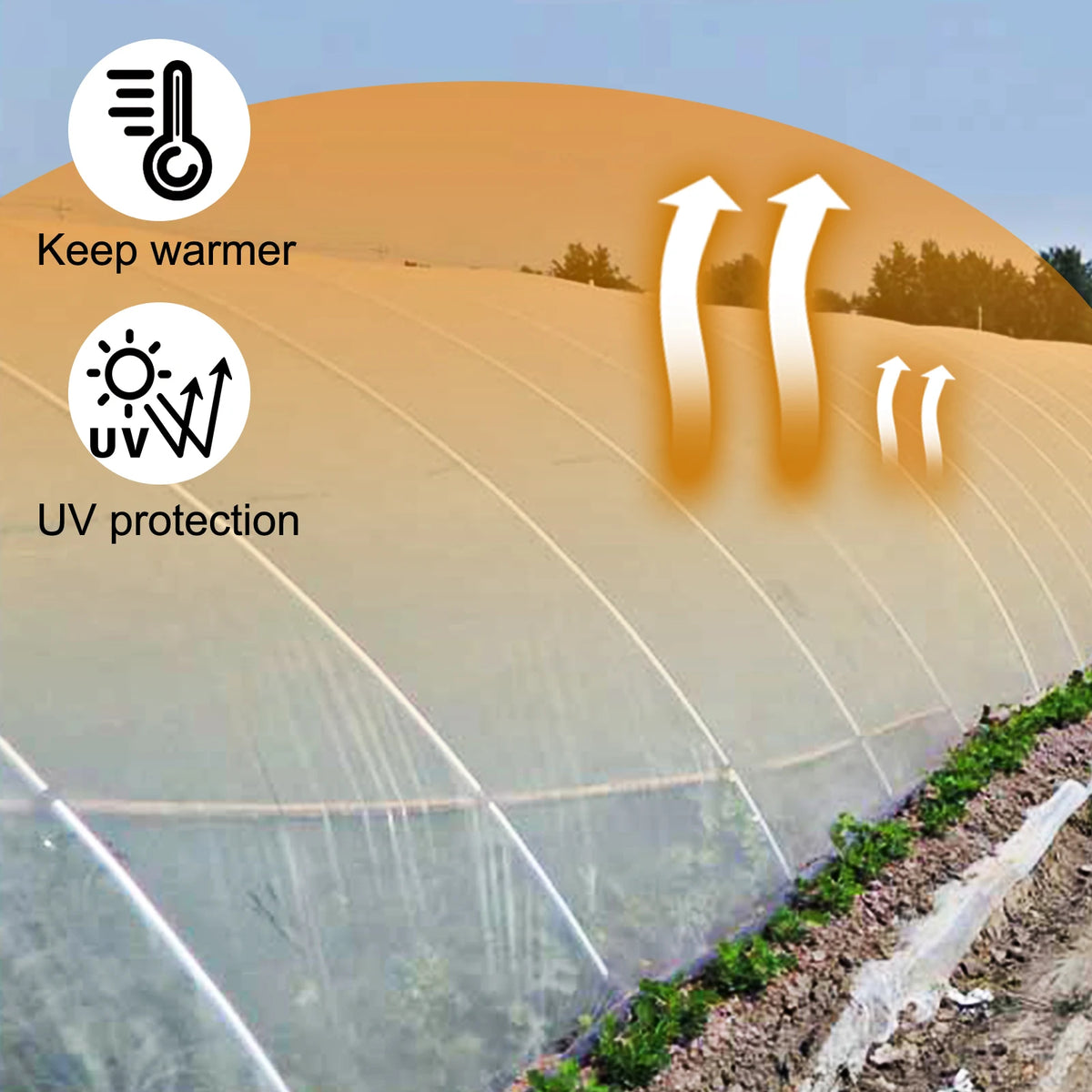 SucceBuy UV Resistant Polyethylene Agricultural Greenhouse Film For Plants