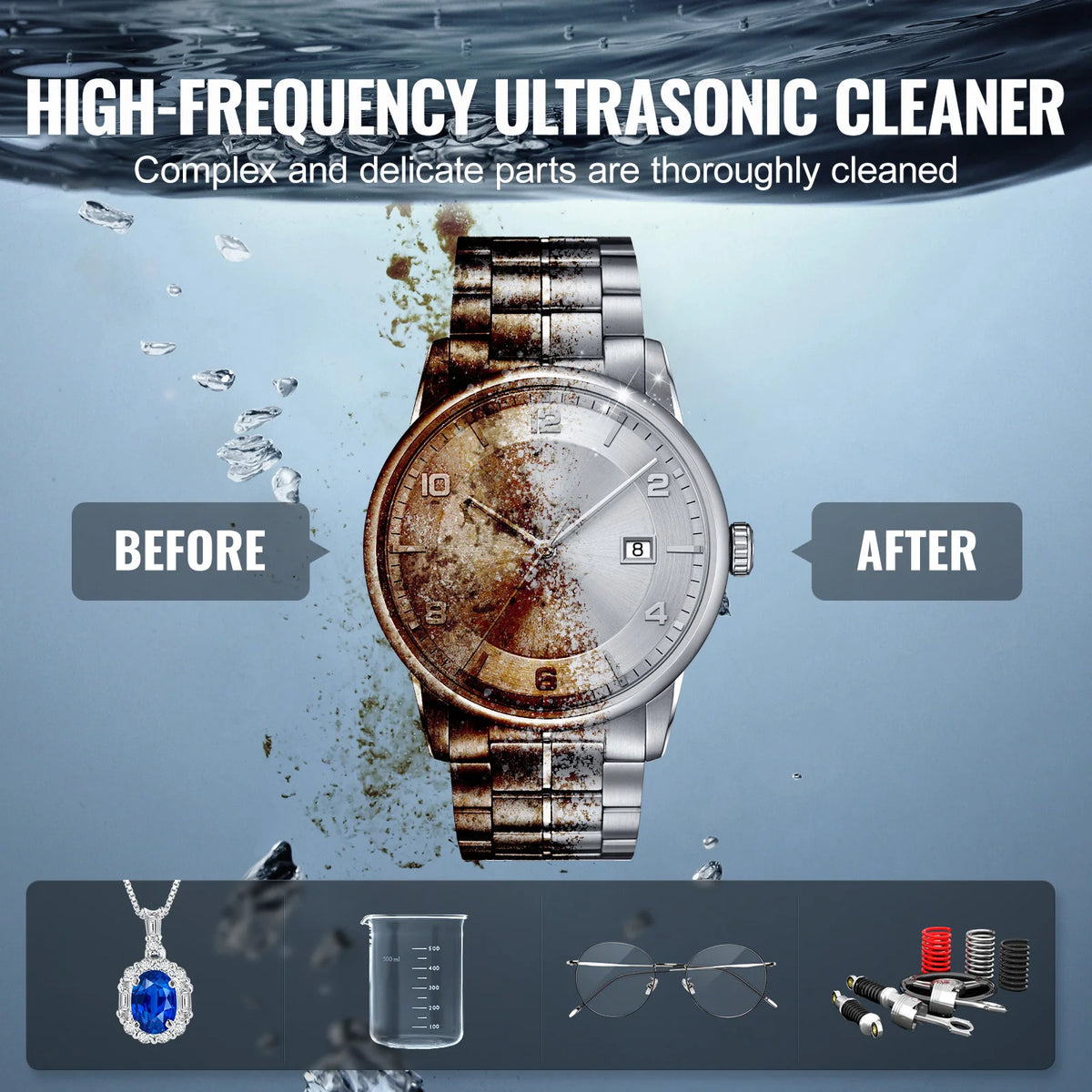 Succebuy Portable Ultrasonic Cleaner Dishwasher With Timer