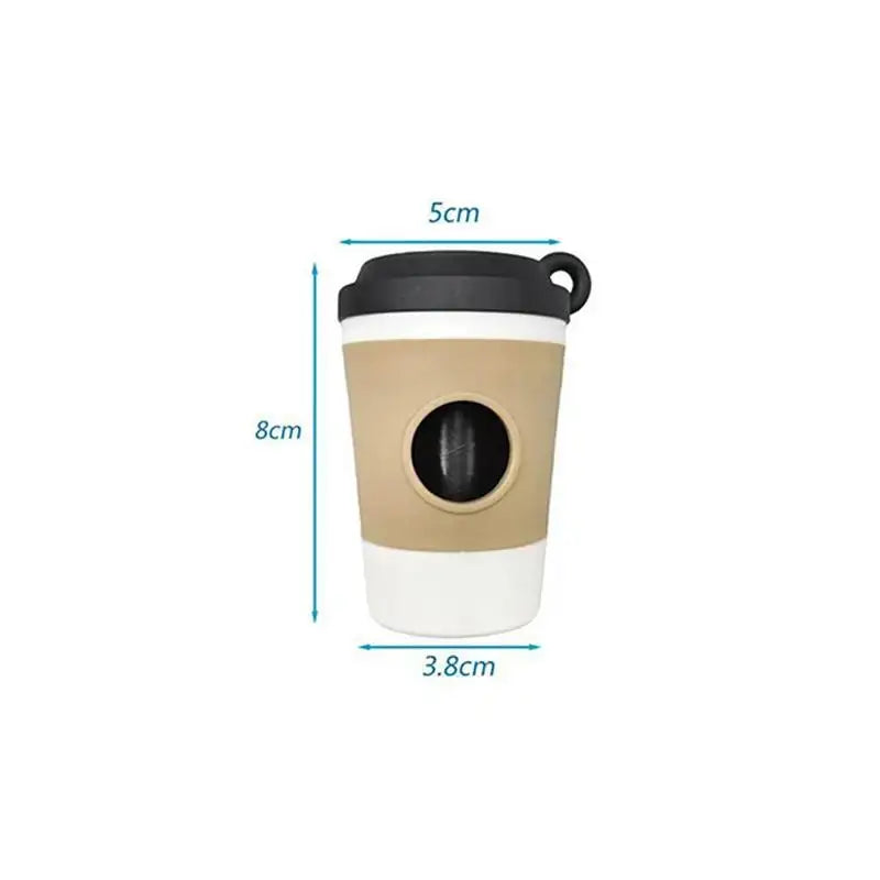 Portable Coffee Cup Style Dog Poop Trash Can Dispenser For Outdoor Walking