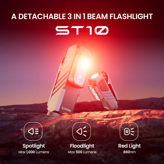 Sofirn ST10 1000LM USB Rechargeable EDC Flashlight With Magnetic Tail