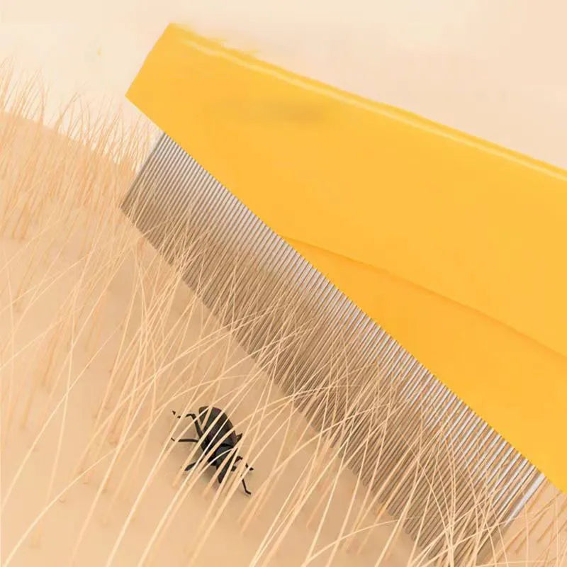 Stainless Steel Pet Hair Shedding And Flea Comb