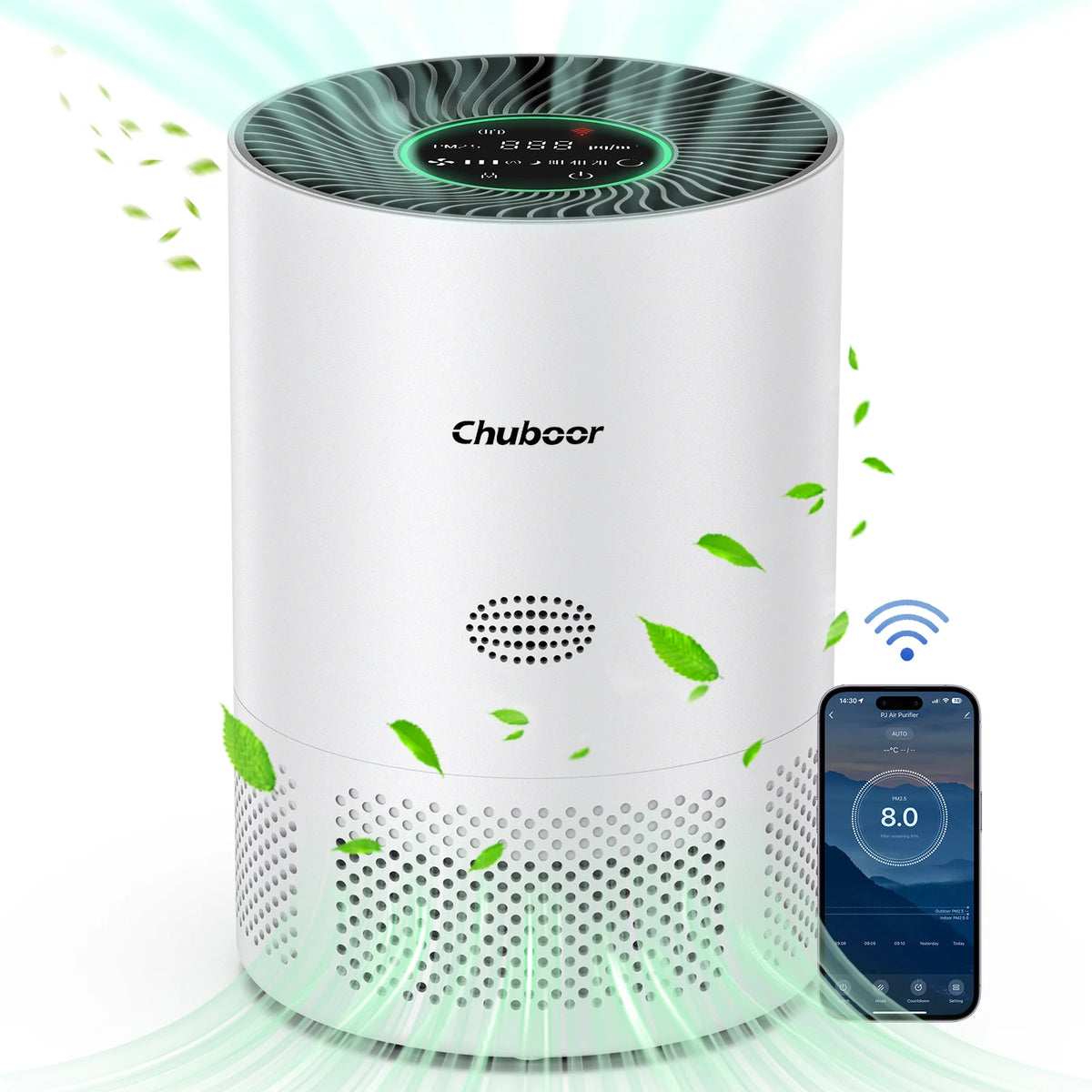 Chuboor True HEPA Air Purifier For Home Bedroom With H13 Filter