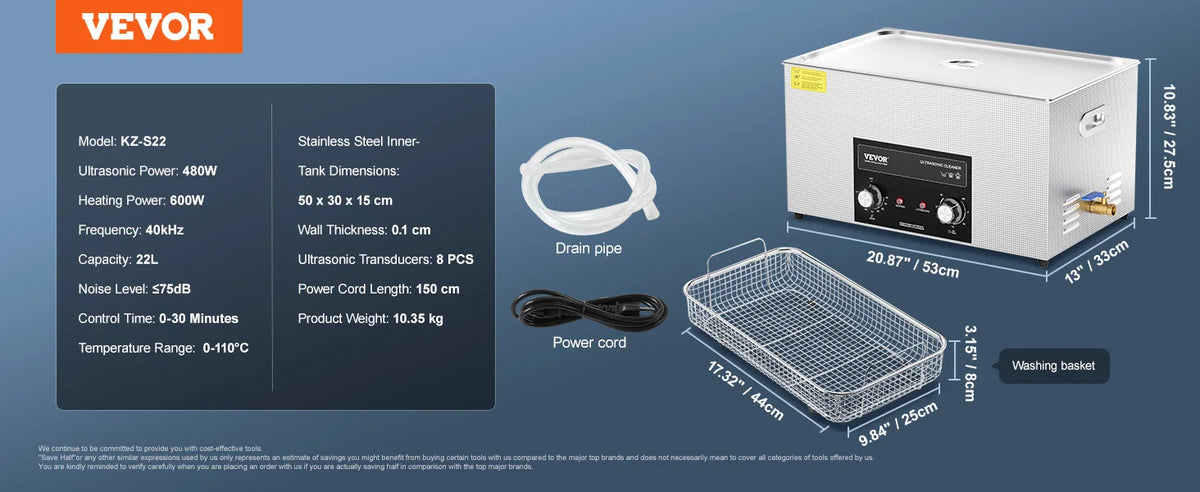 Succebuy Ultrasonic Cleaner With Timer And Heater