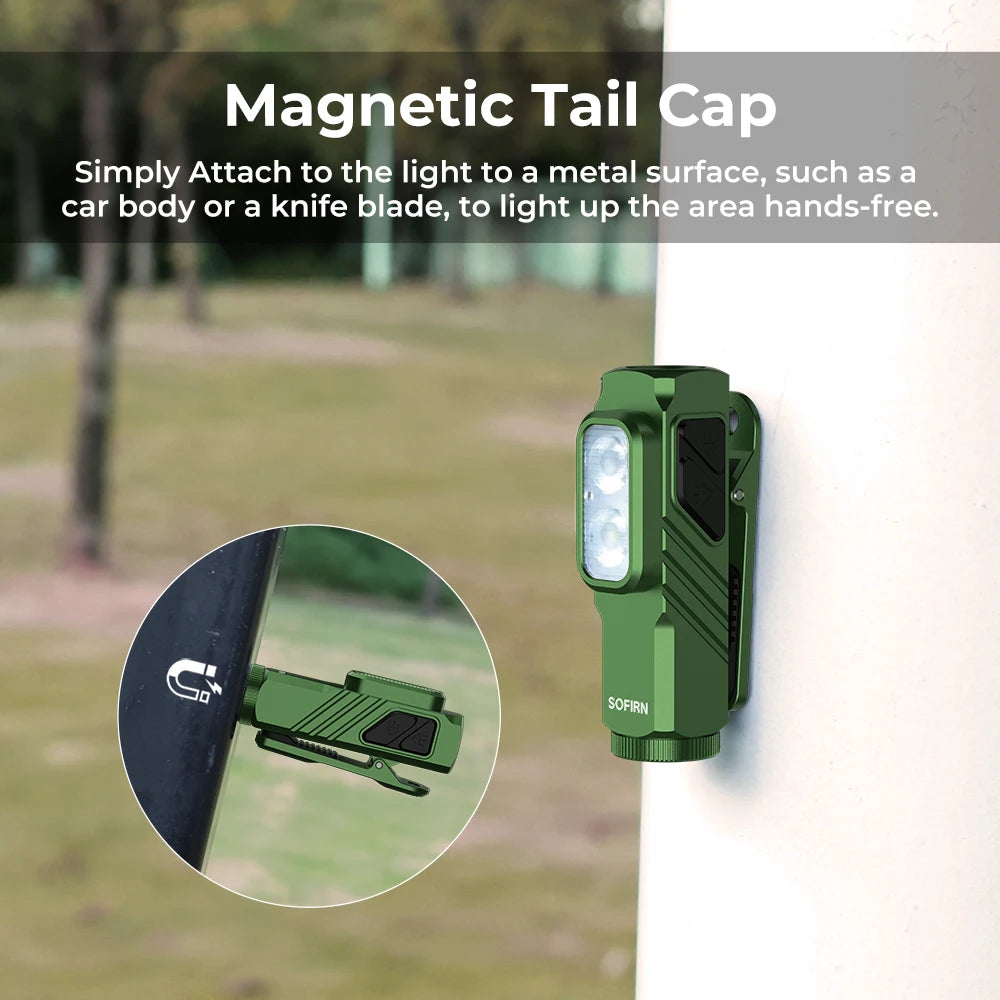 Sofirn ST10 1000LM USB Rechargeable EDC Flashlight With Magnetic Tail