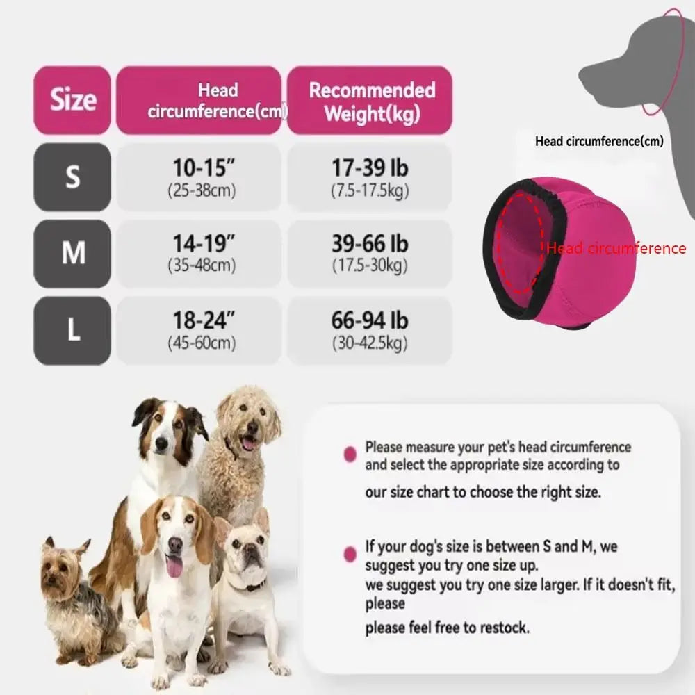 Waterproof Adjustable Dog Ear Muffs For Noise Reduction