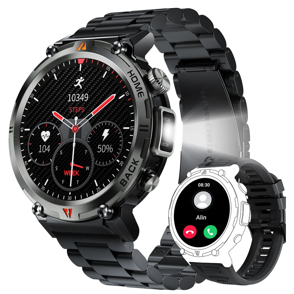 Eigiis 2025 Ke3 Bluetooth Calling Smartwatch Men