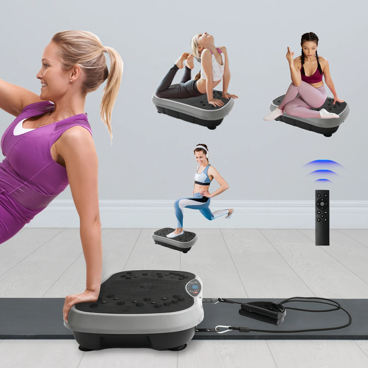 Vibration Plate Exercise Machine Whole Body Workout Fat Slinger