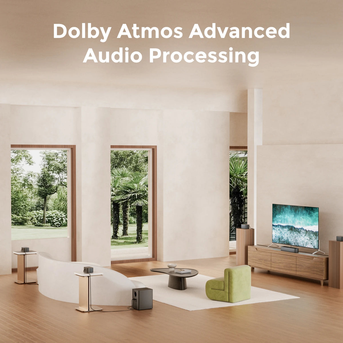 Ultimea 500W 7.1 Dolby Atmos Home Theater Soundbar Wireless Subwoofer