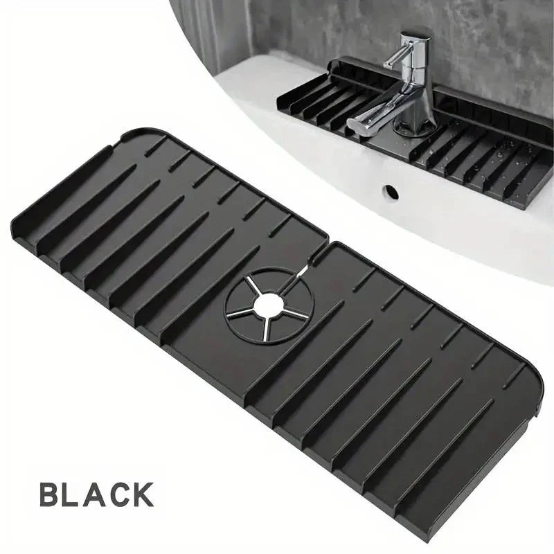 Silicone Faucet Mat Kitchen Sink Drying Sponge Holder