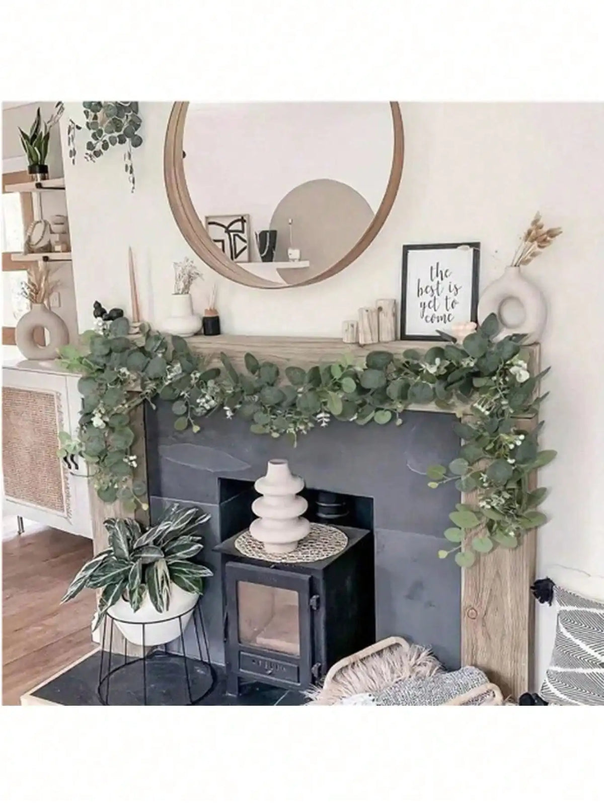 Nylon Eucalyptus Vine Garland For Home Party Wedding Decor