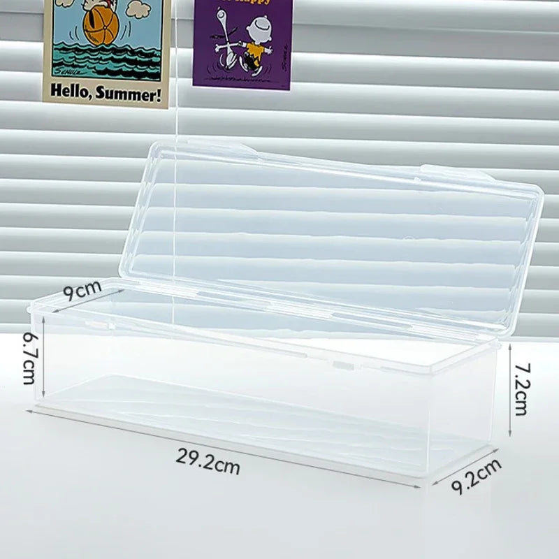 Clear Plastic Compartmentalized TCG MTG Card Organizer Box Adjustable Divider