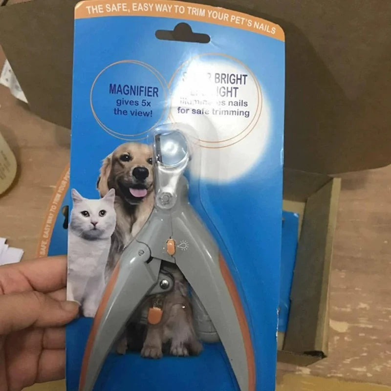 Professional Pet Metal Nail Clipper With Led Light