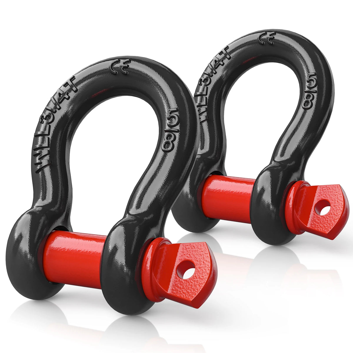 Nilight Heavy Duty Off Road Recovery D Ring Shackles