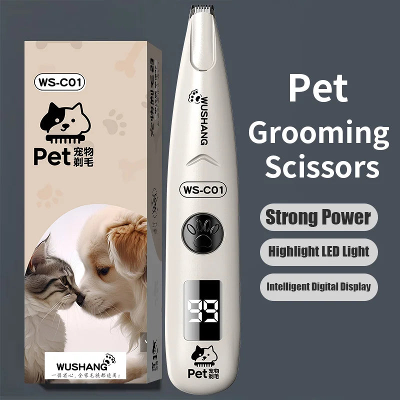 Low Noise Waterproof Rechargeable Electric Dog Groomer Trimmer