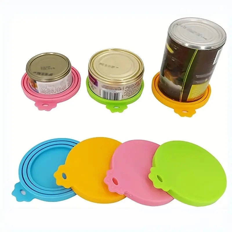 Reusable Silicone Pet Food Can Lid Keeps Cans Fresh