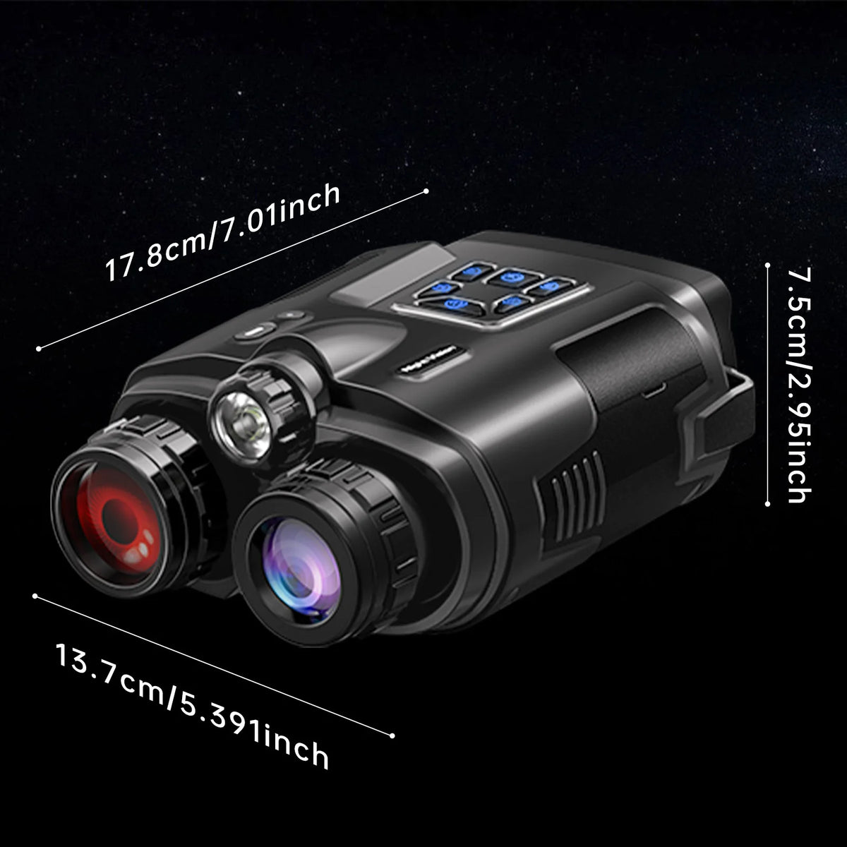 DIYIMIN Rechargeable Night Vision Binoculars With 8X Digital Zoom