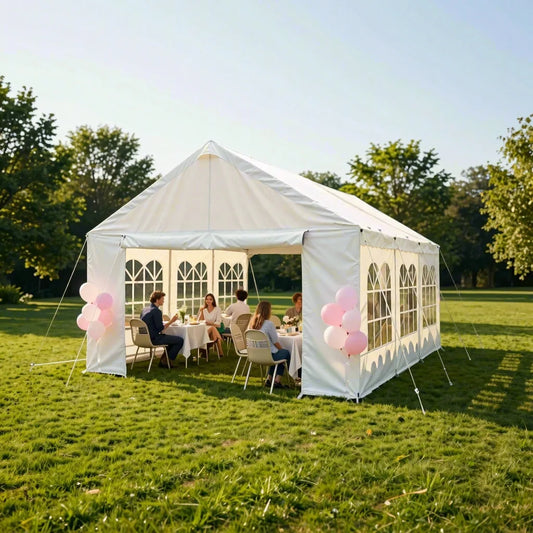 10x20 Heavy Duty Waterproof Anti UV Carport Canopy With Sidewalls