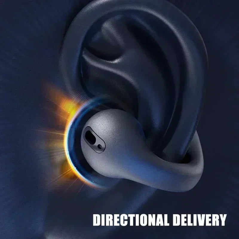 T75 Bone Conduction Wireless Bluetooth 5.3 Headphones Waterproof Sports Headset