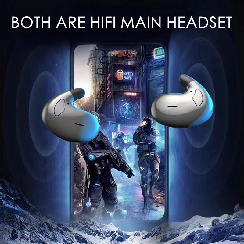 Shuke Ultra Thin Wireless Sleep Earphones Featuring Active Noise Cancellation