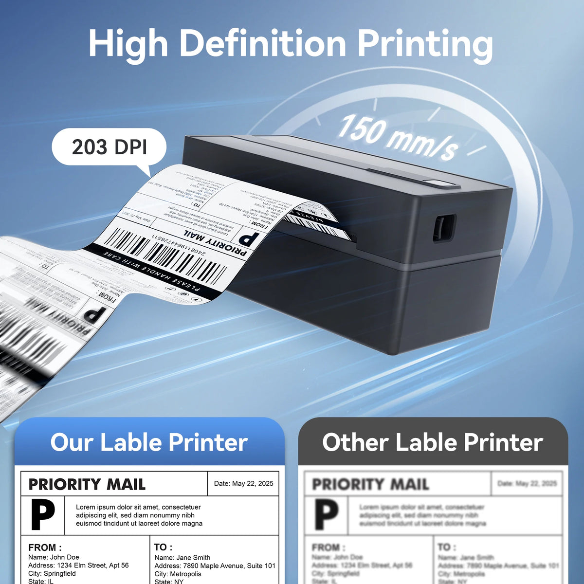 TakeYou Thermal Label Printer Portable No Ink Bluetooth High Speed