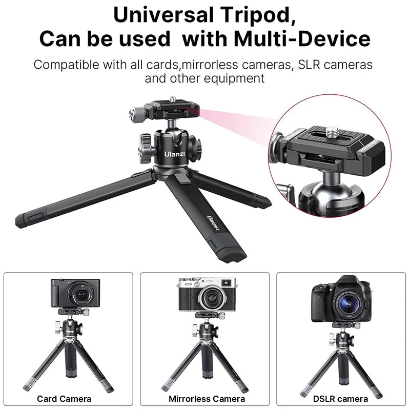 Ulanzi MT-24 Vlog Lite Metal Camera Tripod With Ballhead
