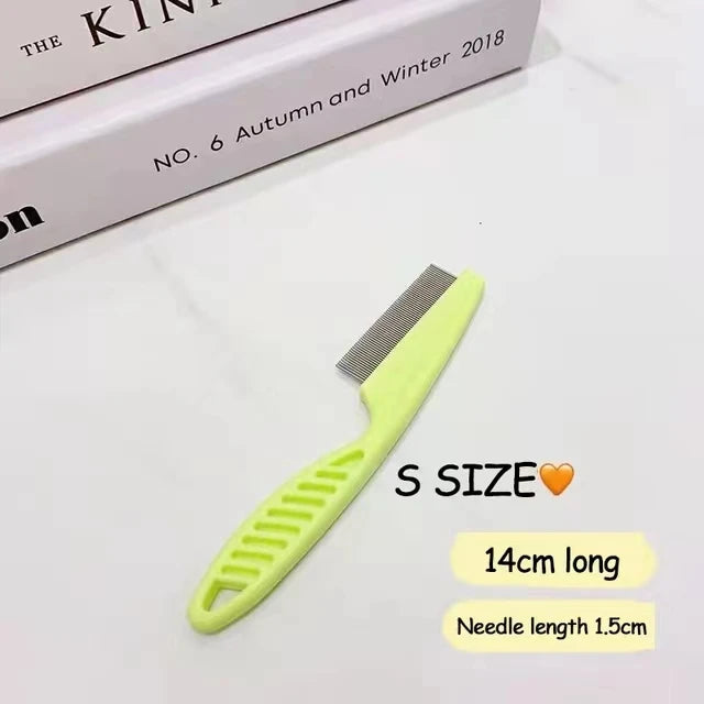 Stainless Steel Pet Hair Shedding And Flea Comb