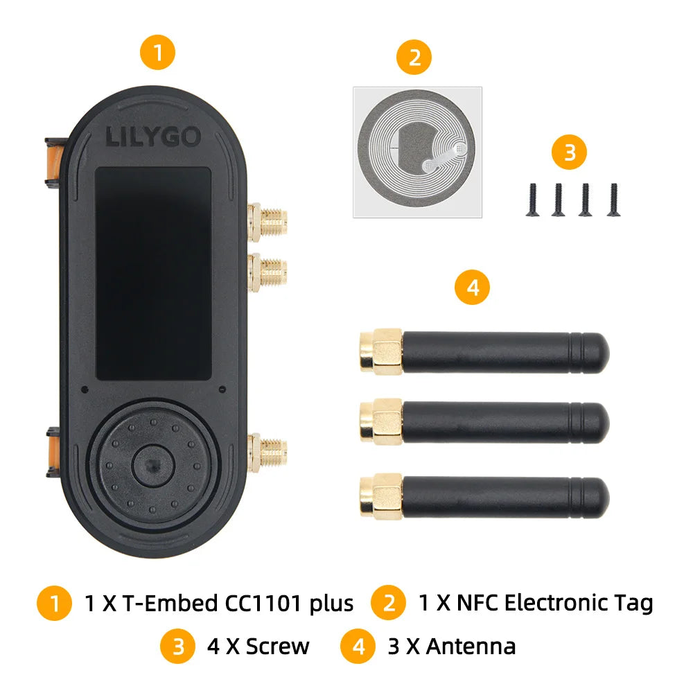 Lilygo T-Embed ESP32-S3 CC1101 NFC RFID LCD Development Module