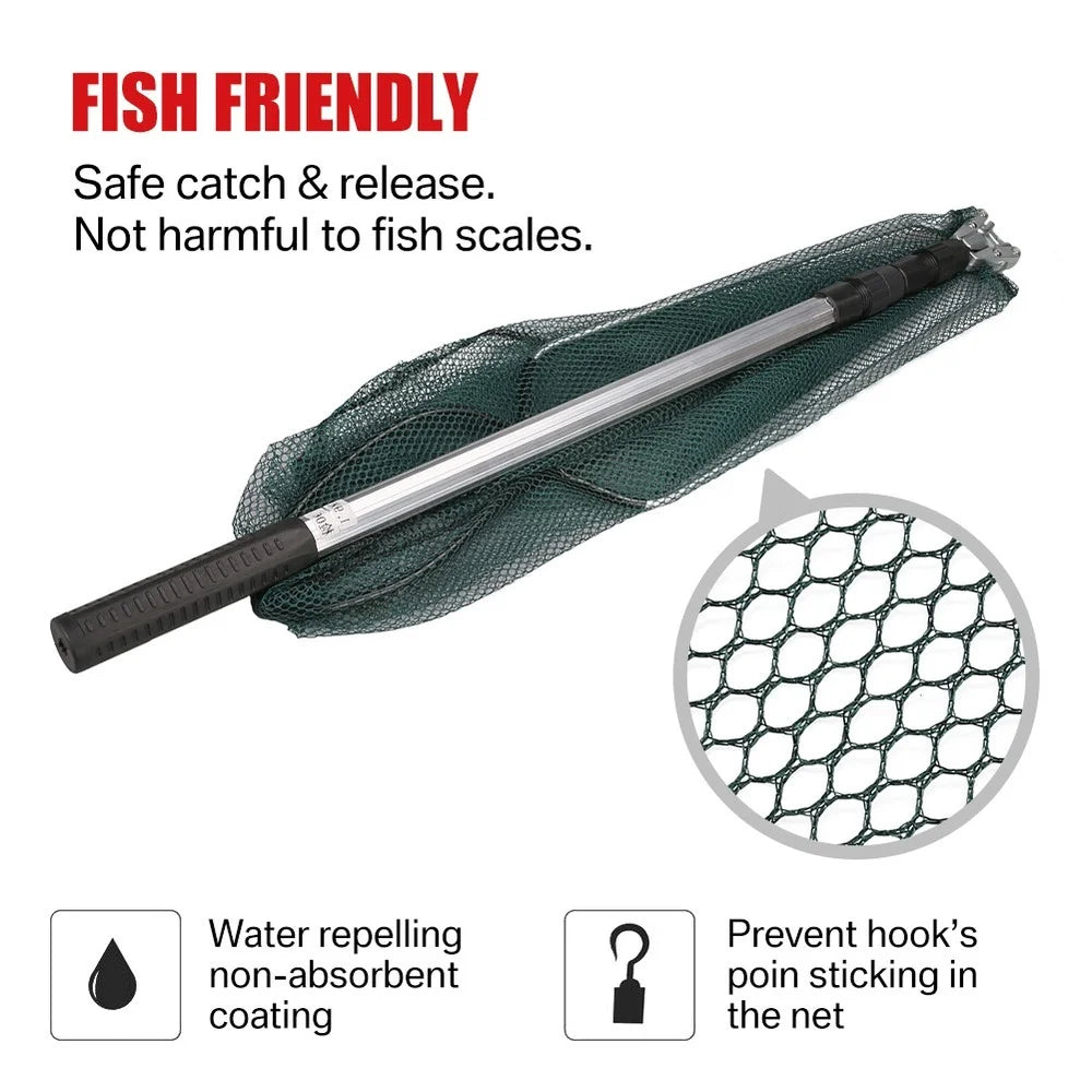 Folding Telescopic Landing Net For Fly Fishing