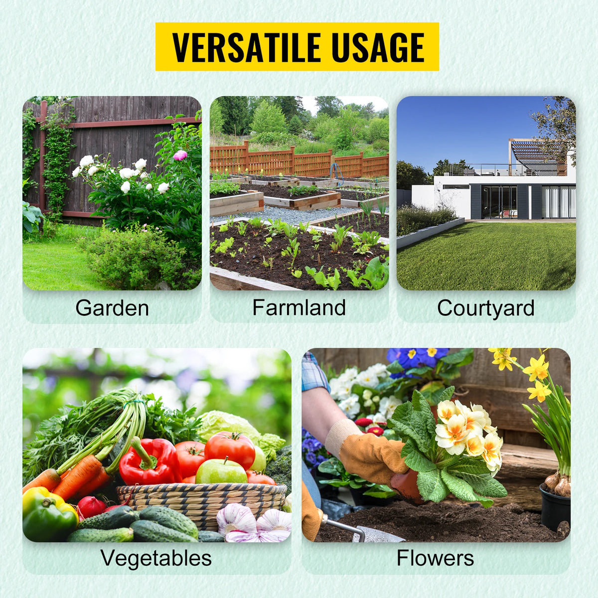 SucceBuy Walk In Tunnel Greenhouse Galvanized Frame Waterproof Cover Garden