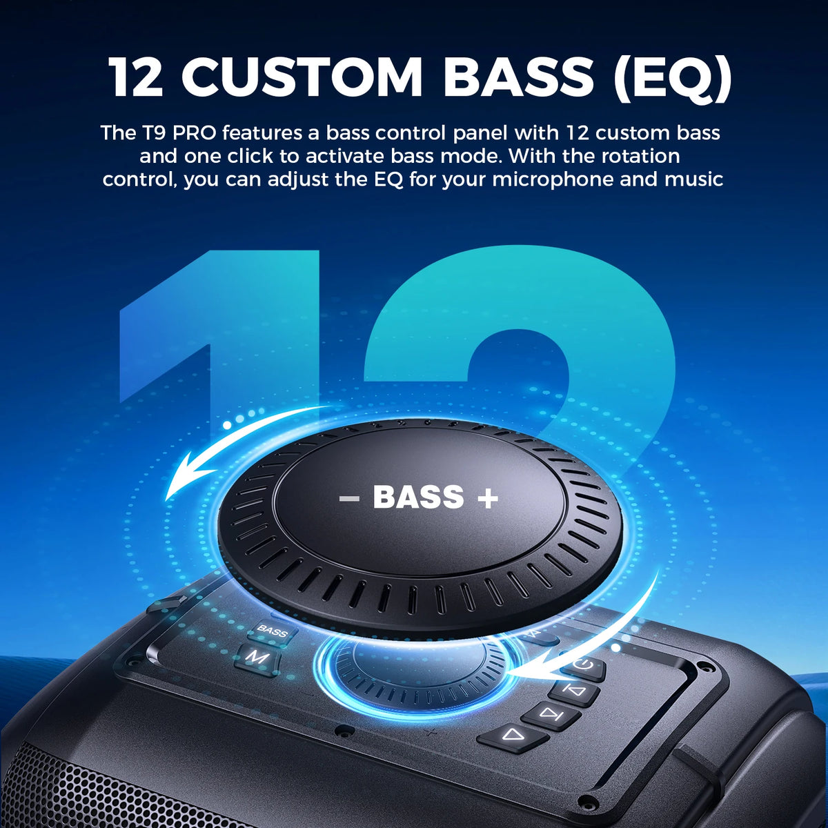 W-King 250W Peak Bluetooth Speaker Portable Wireless Party Bass Audio