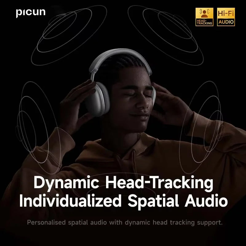 Picun F8 Pro Wireless ANC Headphones Featuring Immersive Spatial Audio