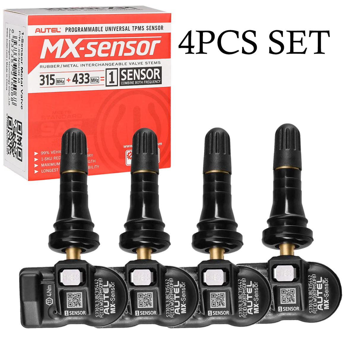 Autel TPMS MX Sensor 315MHz 433MHz 2in1 Programmable Automotive Tool