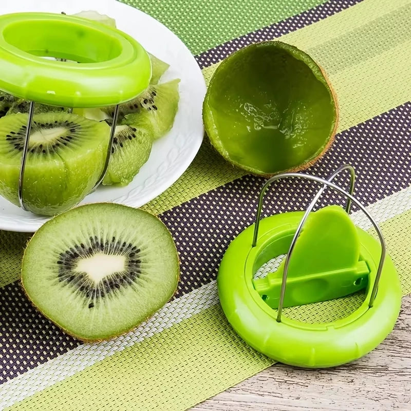 Stainless Steel Kiwi Cutter Peeler Slicer Kitchen Fruit Vegetable Tool