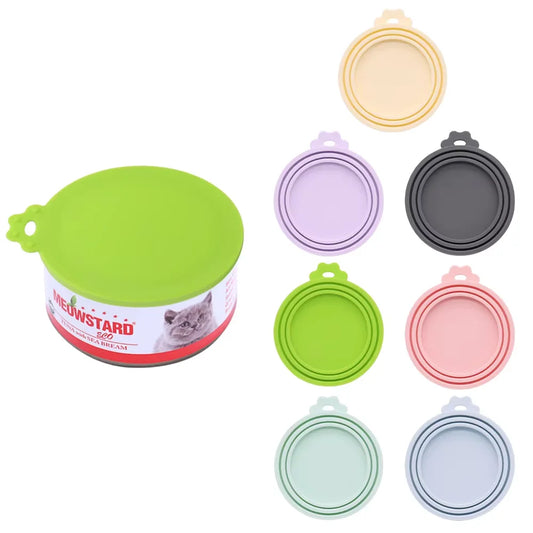 Reusable Silicone Pet Food Can Lid Keeps Cans Fresh