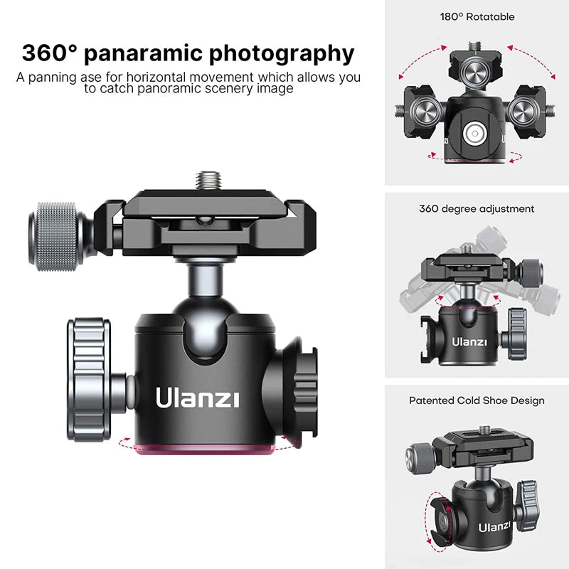 Ulanzi MT-24 Vlog Lite Metal Camera Tripod With Ballhead
