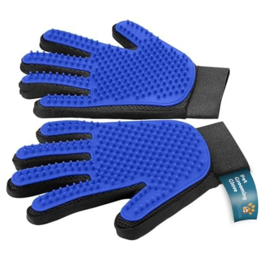 Efficient 2-in-1 Deshedding Pet Grooming Glove With Massage Mitt