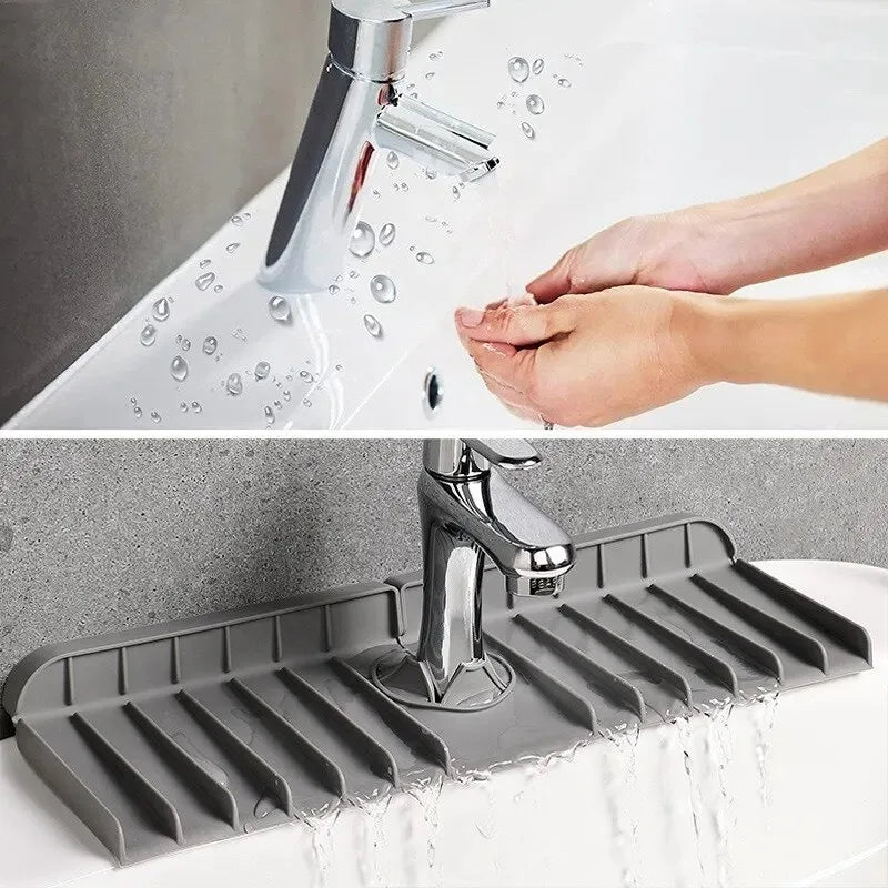 Silicone Faucet Mat Kitchen Sink Drying Sponge Holder