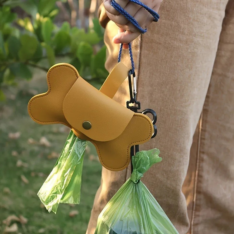 Thick Leak Proof Dog Poop Bags With Paw Print Design