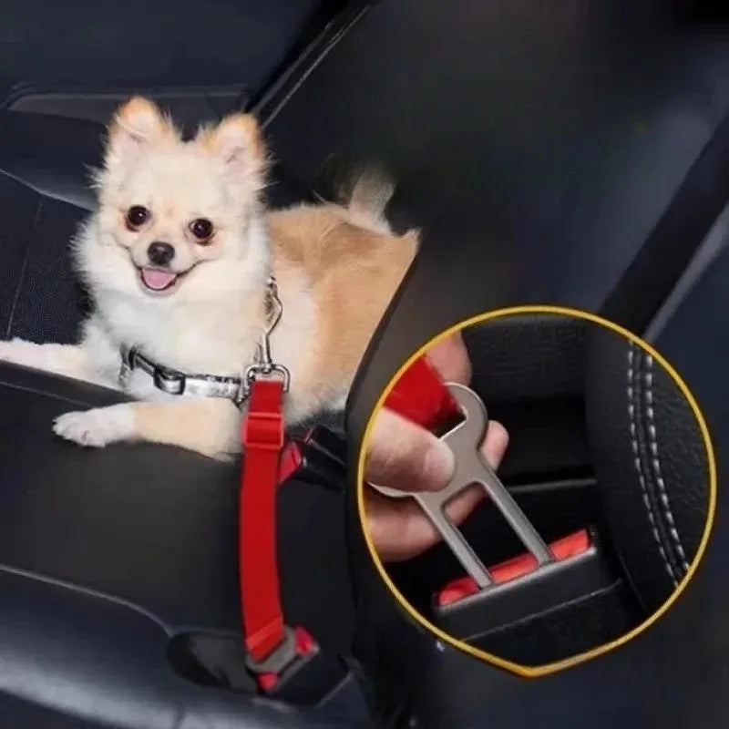 Universal Pet Seat Belt Adapters Car Leash Safety Restraint Clip