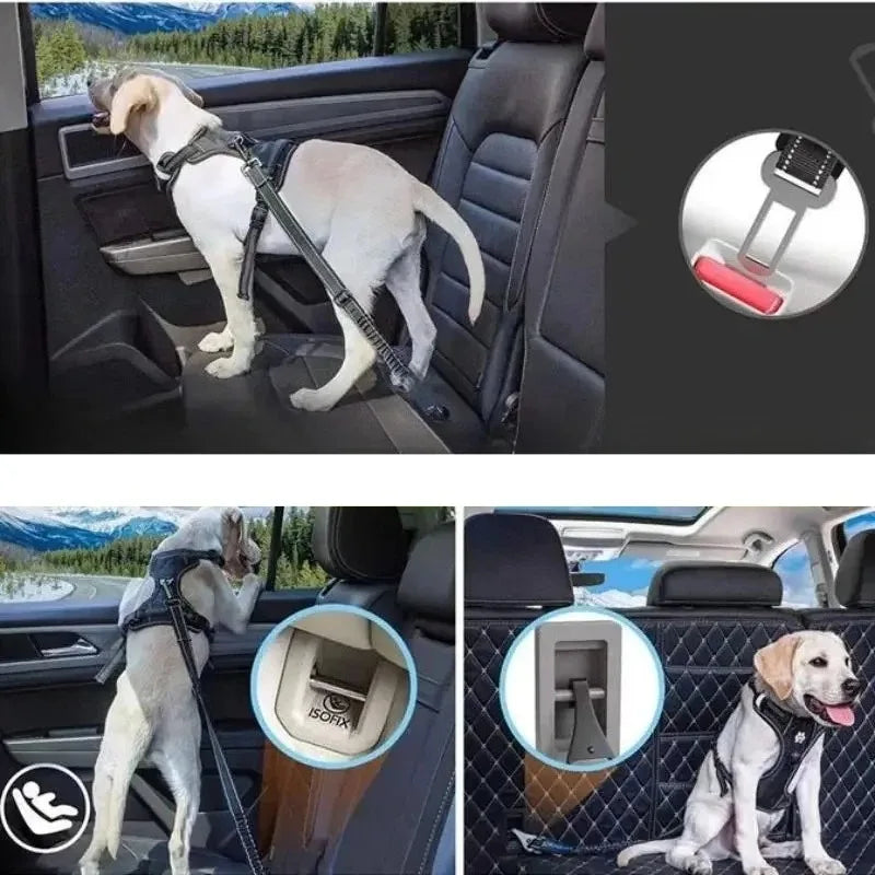 Universal Pet Seat Belt Adapters Car Leash Safety Restraint Clip