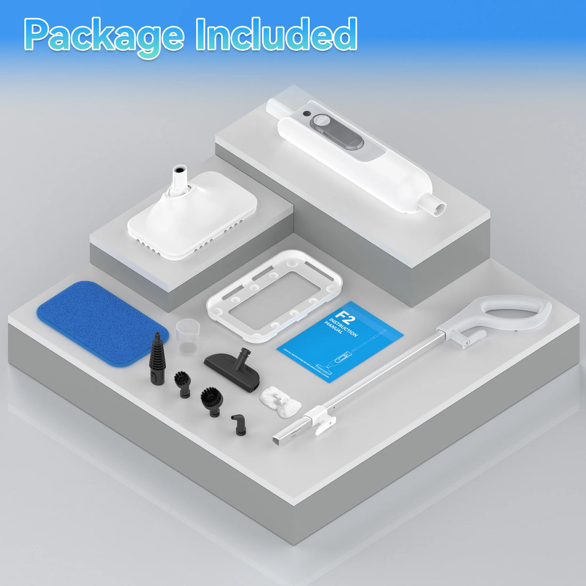 INSE 6-In-1 Detachable Floor Steam Mop For Hard Surfaces