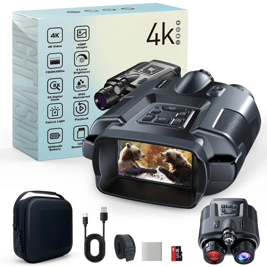 DIYIMIN Rechargeable Night Vision Binoculars With 8X Digital Zoom