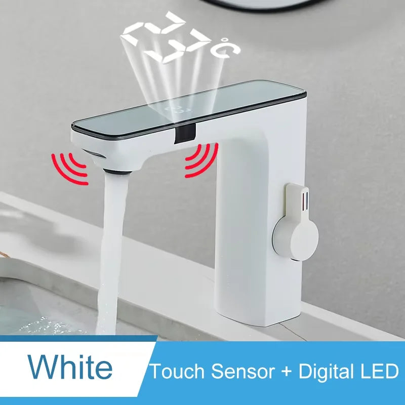 Seamless Shinesia Touch Control Digital LED Sink Faucet