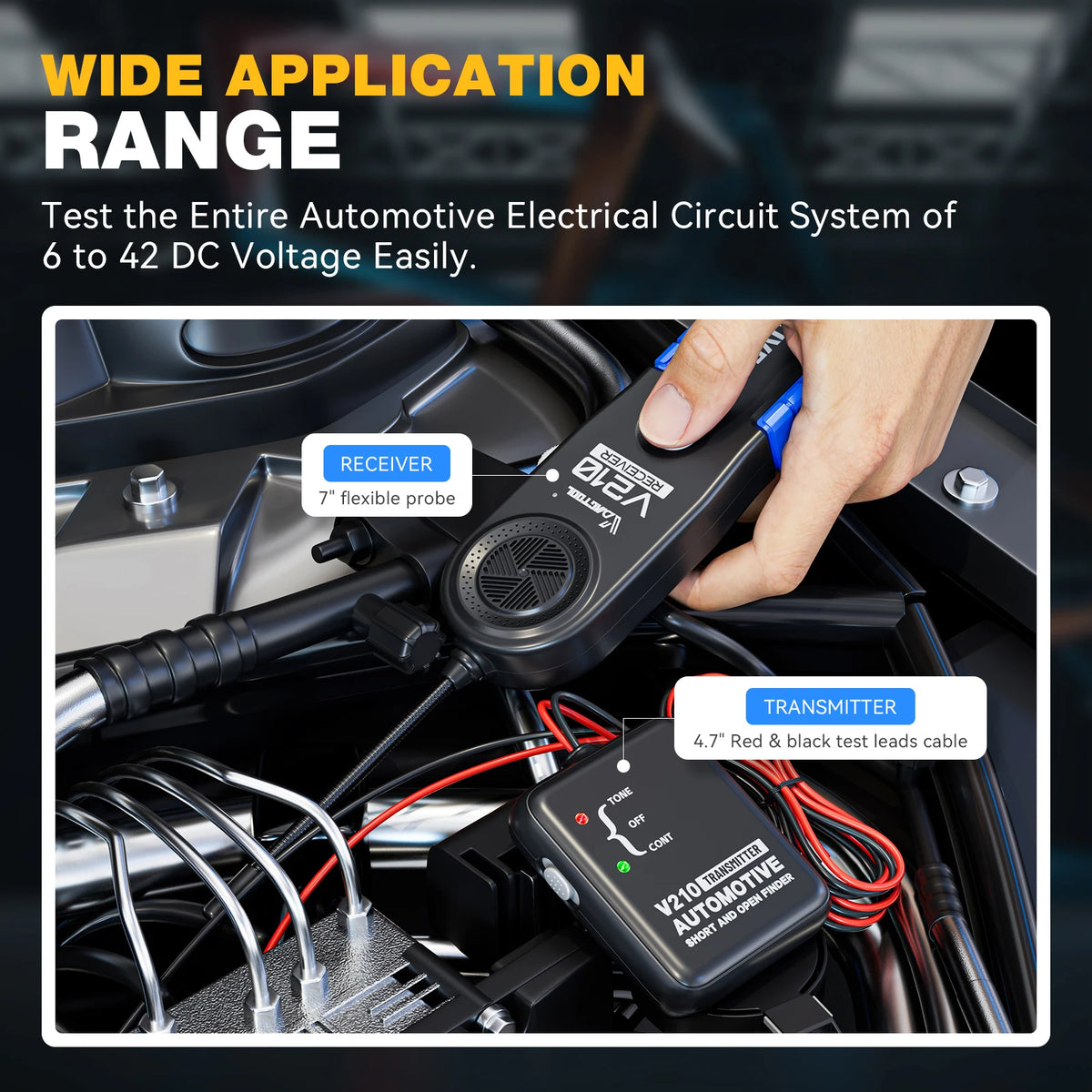 VDIAGTOOL Automotive Circuit Fault Finder Wire Tracer Tool